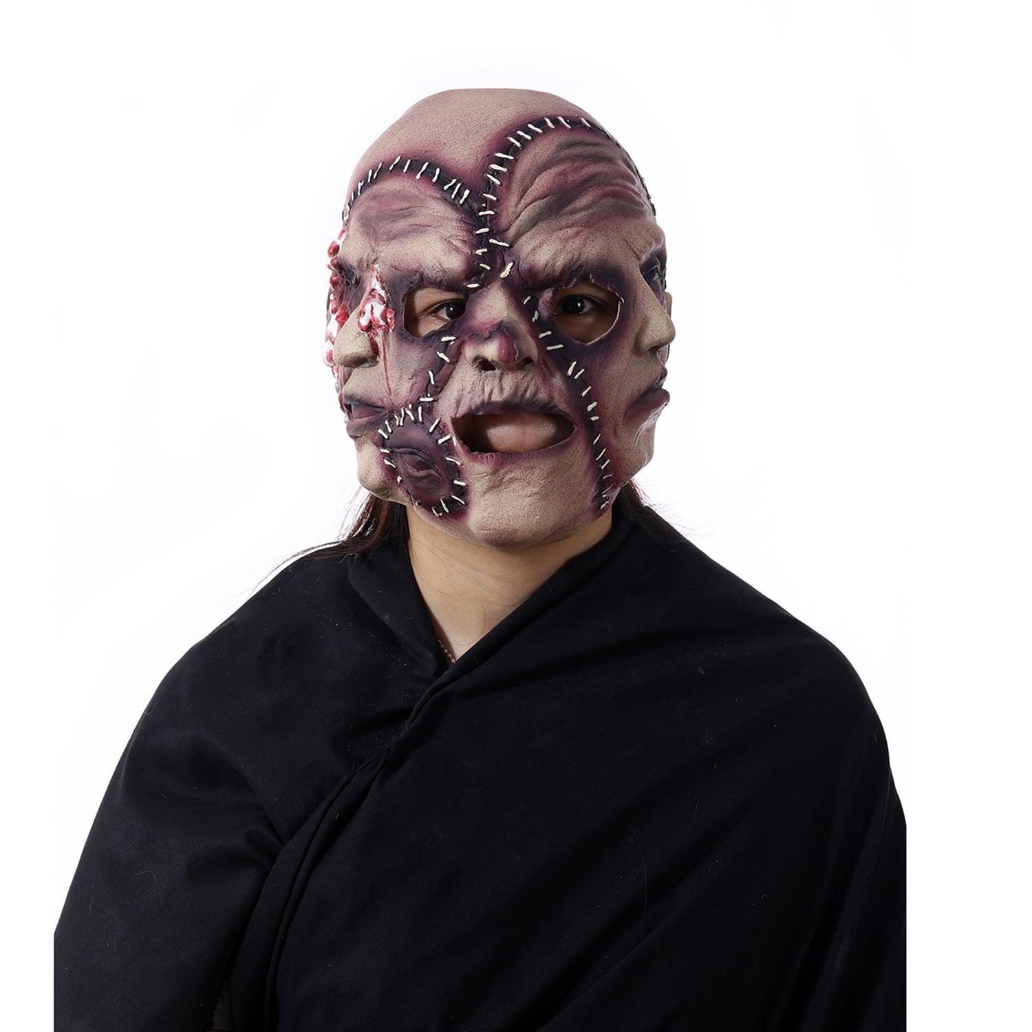 Halloween Three-Sided Grimace Horror Mask Cosplay Mask Party Scary Mask Prop