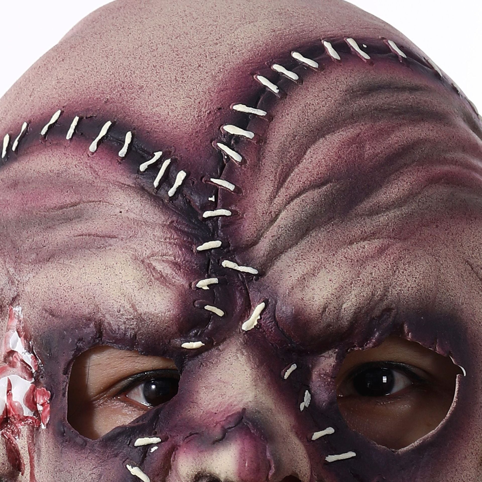 Halloween Three-Sided Grimace Horror Mask Cosplay Mask Party Scary Mask Prop