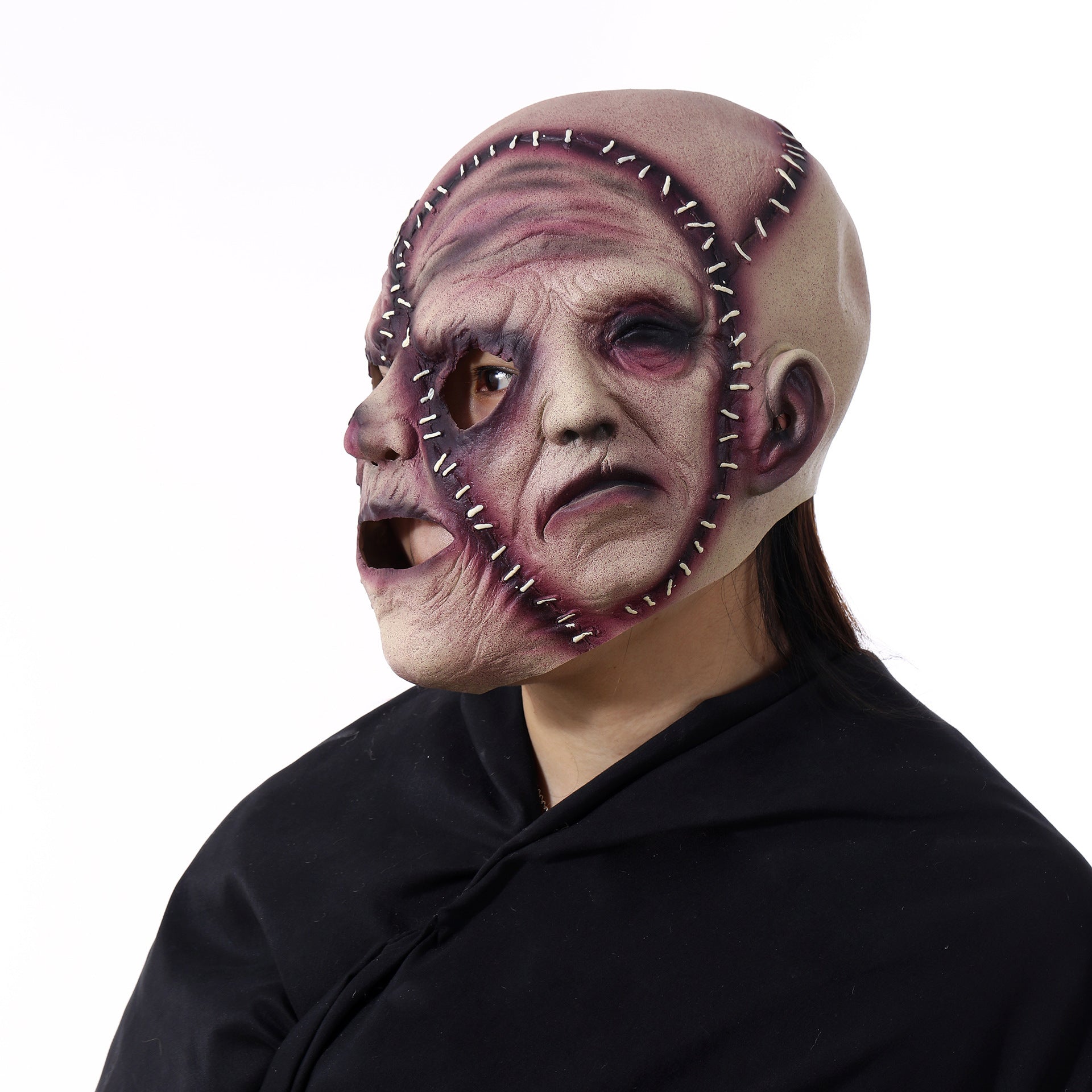 Halloween Three-Sided Grimace Horror Mask Cosplay Mask Party Scary Mask Prop